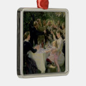 Angesagtes angesagtes Hurrah! Das Party der Silbernes Ornament (Rechts)