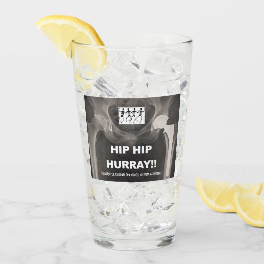 Angesagtes angesagtes Hurray für Ihren angesagten Glas (Vorderseite Ice)