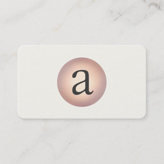 Angesagtes Cooles und modernes, einfaches Kupferkr Visitenkarte (Vorderseite)