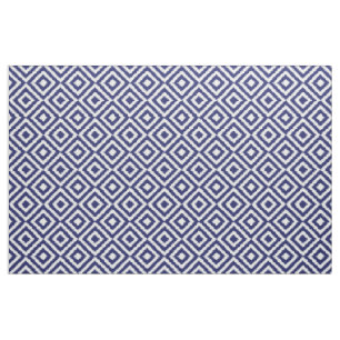 Angesagtes dunkelblaues Ikat-Diamant-Quadrate Mosa Stoff