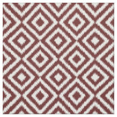 Angesagtes dunkelrotes Ikat Diamond Squares Mosaik Stoff (Muster)