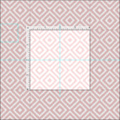 Angesagtes, hellrosa Ikat Diamond Squares Mosaikmu Stoff (Kachel)