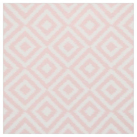 Angesagtes, hellrosa Ikat Diamond Squares Mosaikmu Stoff (Muster)