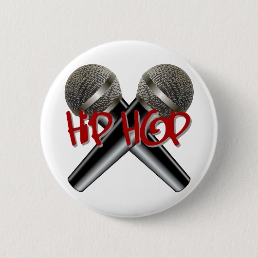 Angesagtes Hopfen - Lux-Rap-DJ-Rap-Turntable Button (Vorderseite)