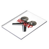 Angesagtes Hopfen - Lux-Rap-DJ-Rap-Turntable Notizblock (Linke Seite)