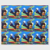 Angesagtes Hopfenbreakdance-Kind Geschenkpapier (Flach)