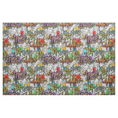 Angesagtes Hopfengraffiti-Mustergewebe Stoff (Fat Quarter (45,7 x 55,9 cm))