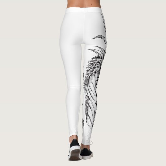 Angesagtes Hopfengrafische Leggings - Drache (Rückseite)