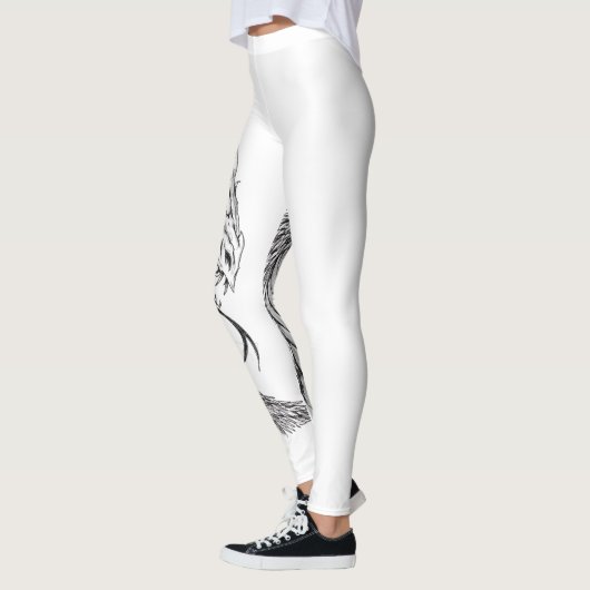 Angesagtes Hopfengrafische Leggings - Drache (Links)