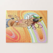 Angesagtes Hopfenmädchen-Puzzlespiel Puzzle (Horizontal)