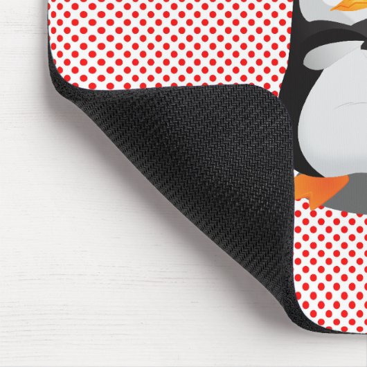 Angesagtes Hopfenverärgerter Penguin Mousepad (Ecke)