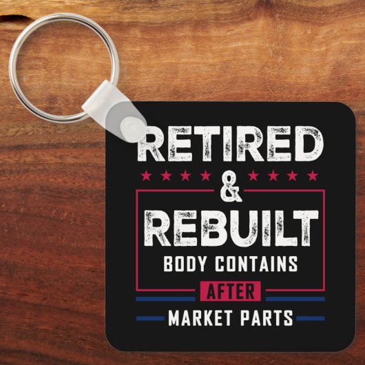 Angesagtes Knie-Joint-Replaceme für einen ermüdete Schlüsselanhänger (Vorderseite)