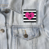 Angesagtes Küken 16. Brithday Knopf Button (Beispiel)