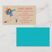 Angesagtes Lehrertanzstudio des Hopfenmodernen Visitenkarte (Vorne/Hinten)