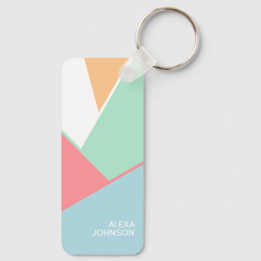 Angesagtes Mosaikkunstmuster mit individueller Chi Schlüsselanhänger (Rückseite)