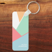 Angesagtes Mosaikkunstmuster mit individueller Chi Schlüsselanhänger (Rückseite)