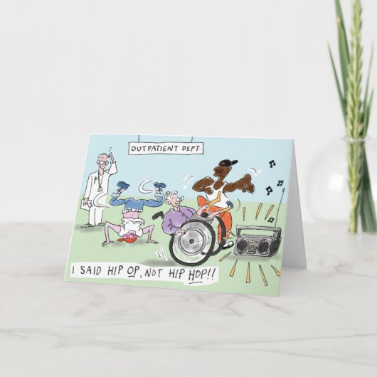 Angesagtes OP wird bald wieder gut Dankeskarte (Vorderseite)