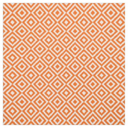 Angesagtes Orange-Diamant-Quadrate Mosaikmuster Stoff (Muster)