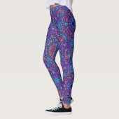 Angesagtes Retro-Yoga in lebendiger Farbe Mandala  Leggings (Links)