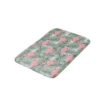 Angesagtes rosa Flamingoes Palm Leafs Art Pattern