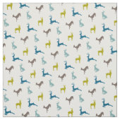 Angesagtes Rotwild-Muster in den Retro Farben Stoff (Muster)
