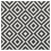 Angesagtes Schwarz-weißes Ikat Diamond Square Mosa Stoff (Muster)