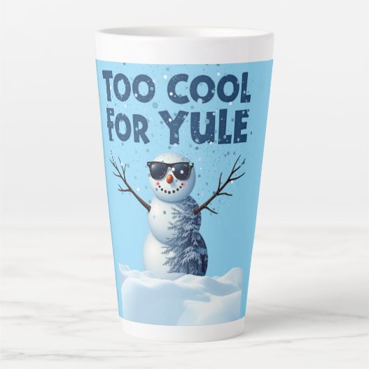 Angesagtes Snowman Holiday Design - Tasse (Vorderseite)