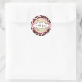 Angesagtes Tierdruckgeschenk Runder Aufkleber (Tasche)