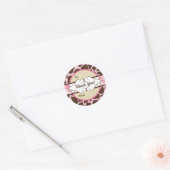 Angesagtes Tierdruckgeschenk Runder Aufkleber (Umschlag)