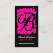 Angesagtes und mutiges Monogramm Visitenkarte (Vorderseite)