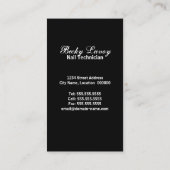 Angesagtes und mutiges Monogramm Visitenkarte (Rückseite)