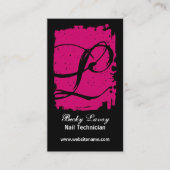 Angesagtes und mutiges Monogramm Visitenkarte (Vorderseite)