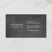 Angesagtes und rustikales Arrow-Logo auf der schwa Visitenkarte (Rückseite)