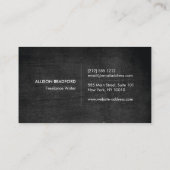 Angesagtes und rustikales Arrow-Logo mit handgesch Visitenkarte (Rückseite)