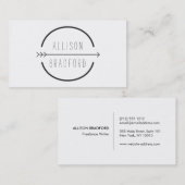 Angesagtes und rustikales Arrow-Logo mit handgesch Visitenkarte (Vorne/Hinten)