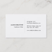 Angesagtes und rustikales Arrow-Logo mit handgesch Visitenkarte (Rückseite)