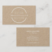 Angesagtes und rustikales Pfeil-Logo auf Kraft II Visitenkarte (Vorne/Hinten)