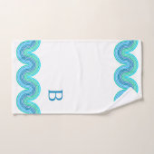 Angesagtes Violett Aquamarin Türkisblau, Grünes We Badhandtuch Set (Handtuch)