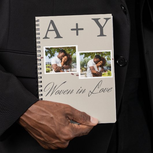 Angeschlossene Initialen und Storyline Notizblock