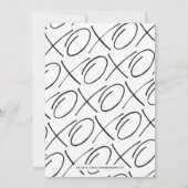 Angeschlossene XOXO Overlay Valentine's Day Card - Einladung (Rückseite)