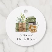 "Angeschoben in Liebe" Handgefertigte Brautparty-S Geschenkanhänger (Vorderseite)