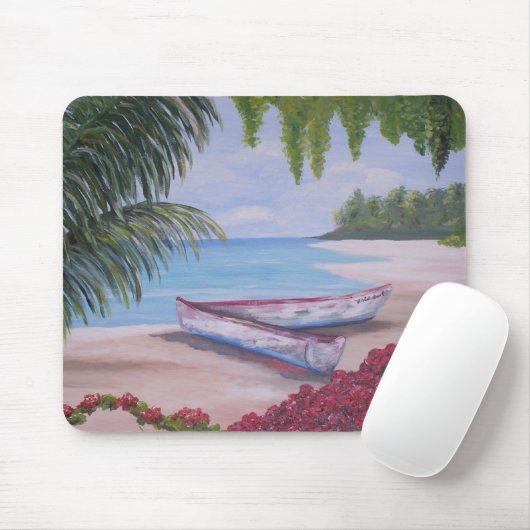 Angeschwemmt auf einer tropischen Insel Mousepad (Mit Mouse)