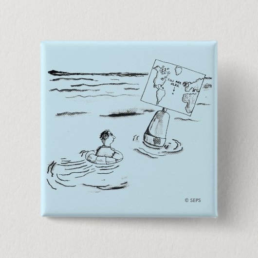 Angeschwemmt Button (Vorderseite)