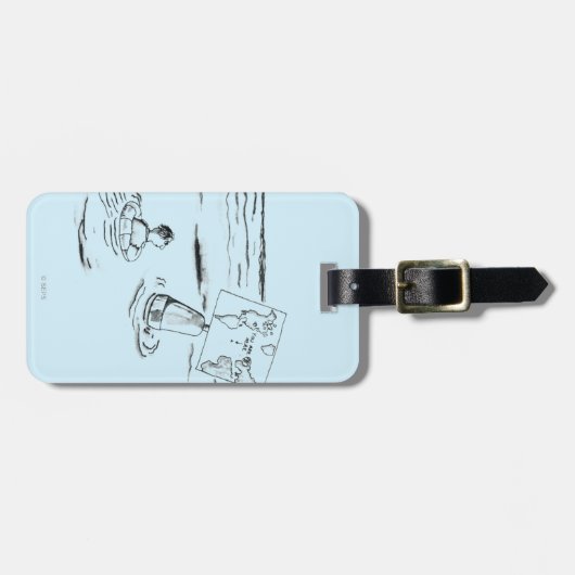 Angeschwemmt Gepäckanhänger (Vorderseite horizontal)