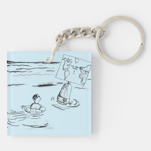 Angeschwemmt Schlüsselanhänger (Rückseite)