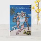 "ANGESCHWEMMTER" 21. GEBURTSTAG KARTE (Gelbe Blume)