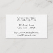 Angesehene Innovationskarte Visitenkarte (Rückseite)