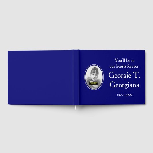 Angesehene, minimale Erinnerungen Gästebuch (Voll)