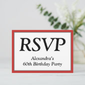 Angesehene, saubere und elegante "UAWG"-Karte RSVP Karte (Stehend Vorderseite)