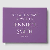 Angesehene und Schlichte Erinnerungen Gästebuch (Vorderseite)